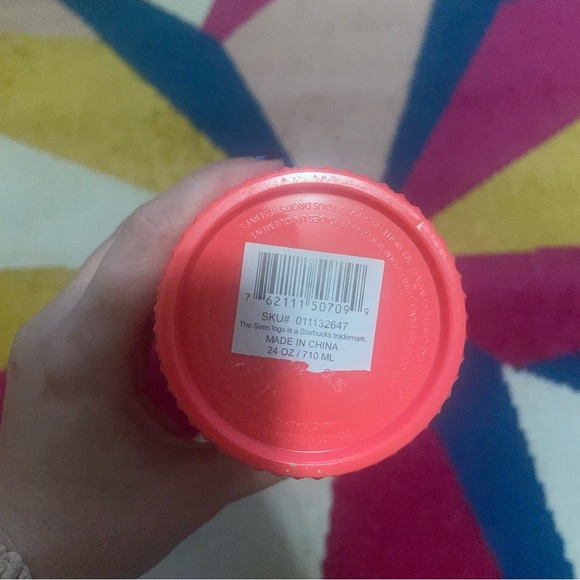 Starbucks NWT Coral Dragon Fruit Venti 24oz Studded Tumbler - Picture 4 of 4
